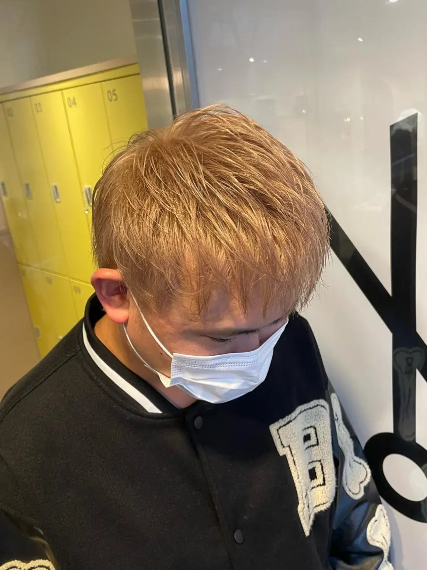 カラー メンズ ベージュカラー 渋谷/フェード/ 國分 翔のヘアスタイル