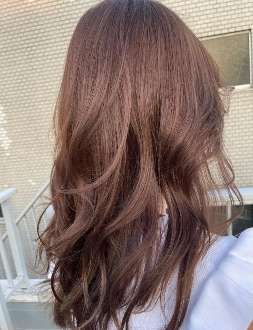 ロング カラー カット ヘアカラー トリートメント 透明感カラー✨艶髪 制作🌱山根あゆみのヘアスタイル