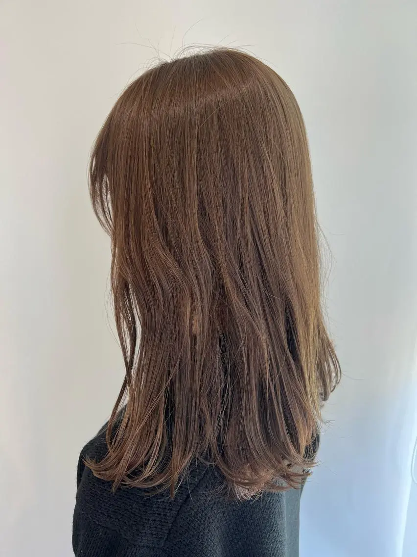 セミロング カラー パーマ ヘアアレンジ 加藤 綾華のヘアスタイル