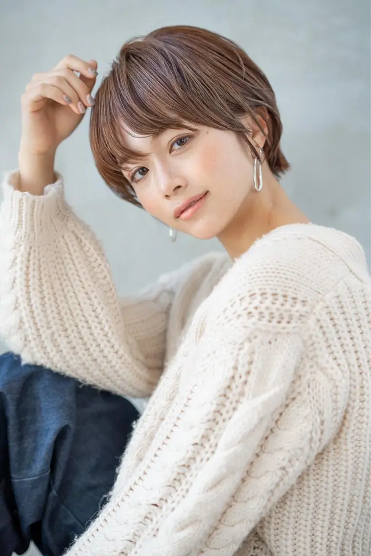 ショート カラー カット ヘアカラー トリートメント 🉐レイヤー/塩見 弘樹🉐渋谷のヘアスタイル