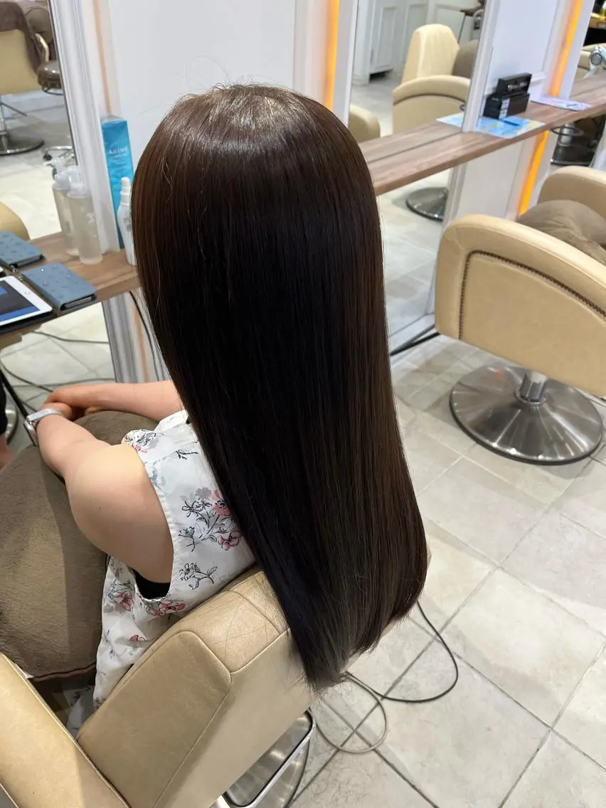 ロング 髪質改善 川口 空良のヘアスタイル