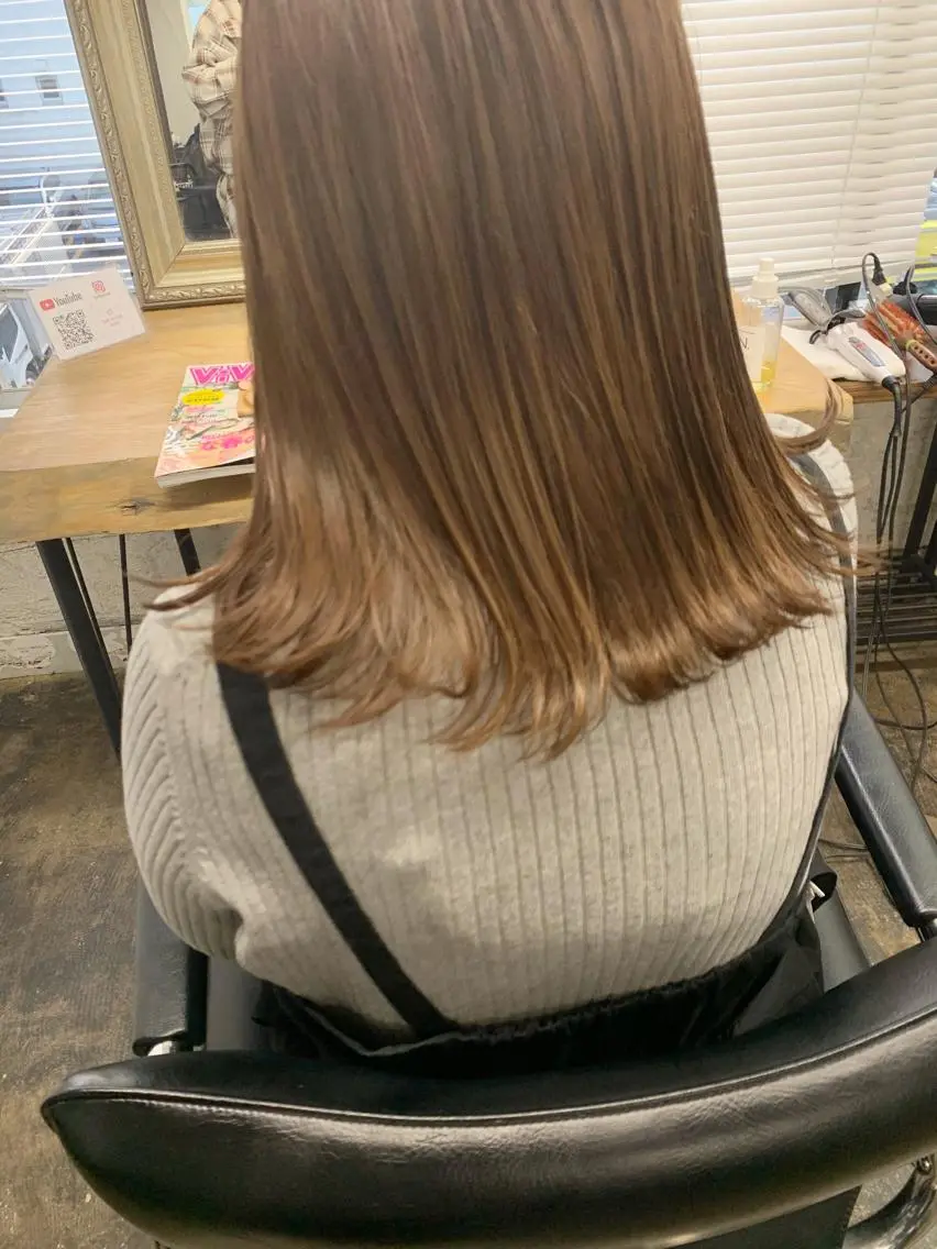 ミディアム 初めてでも失敗しない 透明感カラー Miiのヘアスタイル