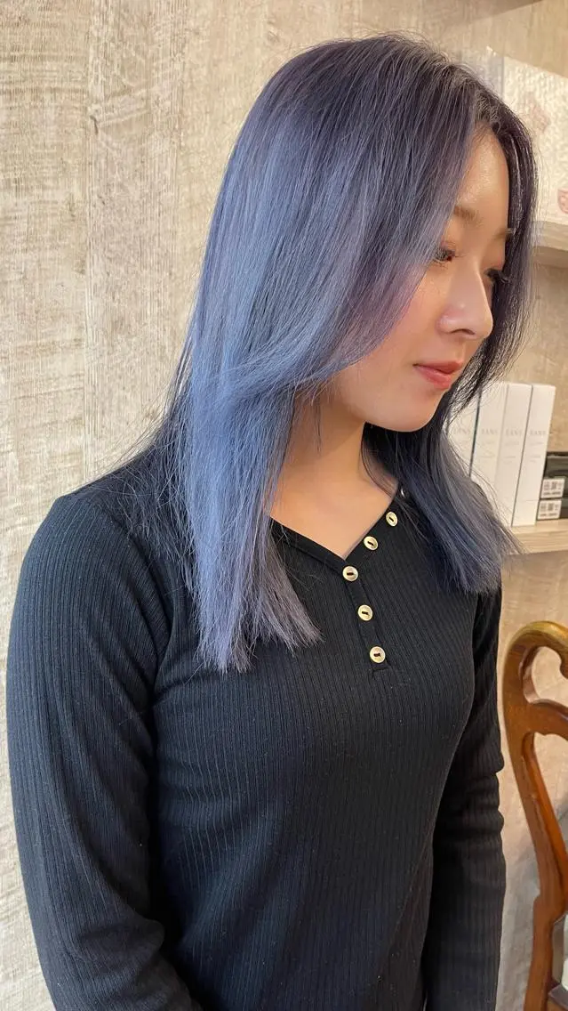 カラー 🇰🇷韓国ヘア 🇰🇷ナミユウのヘアスタイル