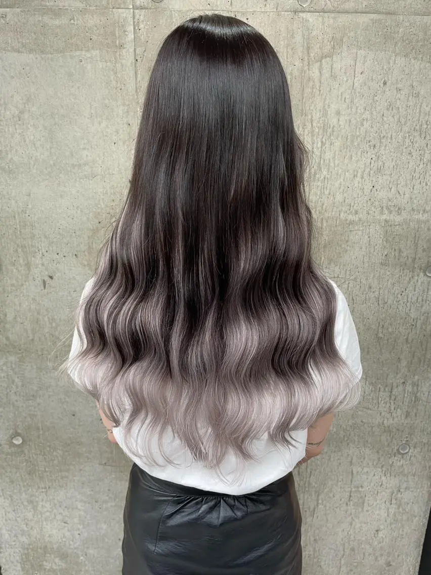ロング カラー ヘアアレンジ ヘアカラー エクステ TATSUYA アートディレクターのヘアスタイル