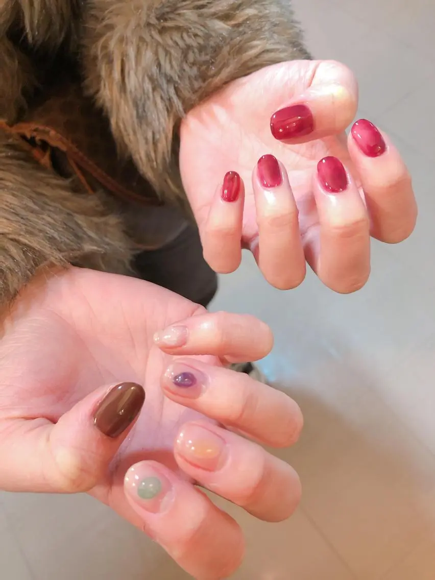 ネイル クリアネイル ニュアンスネイル BEBE BEAUTEのネイルデザイン
