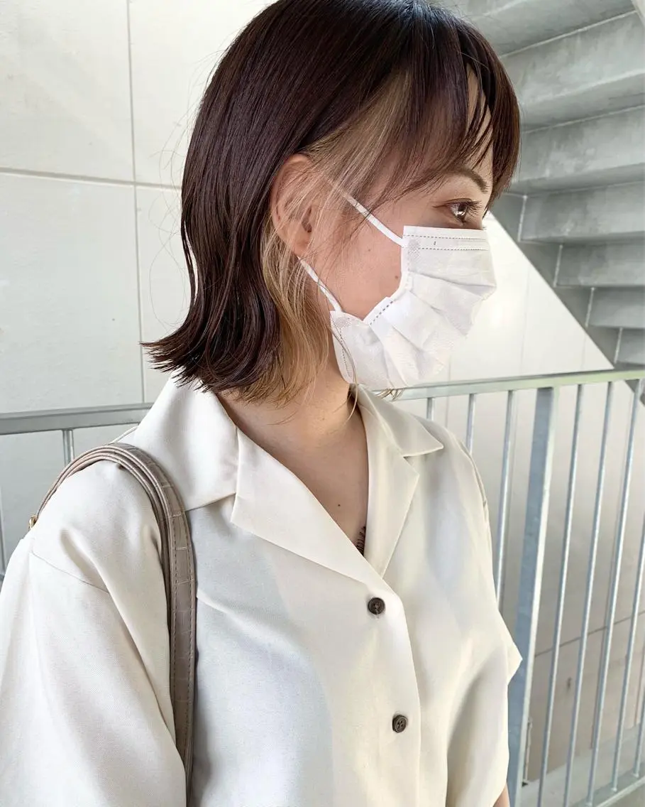 ショート カラー カット ヘアカラー トリートメント 樫原裕二/レイヤー カット/透明感カラーのヘアスタイル