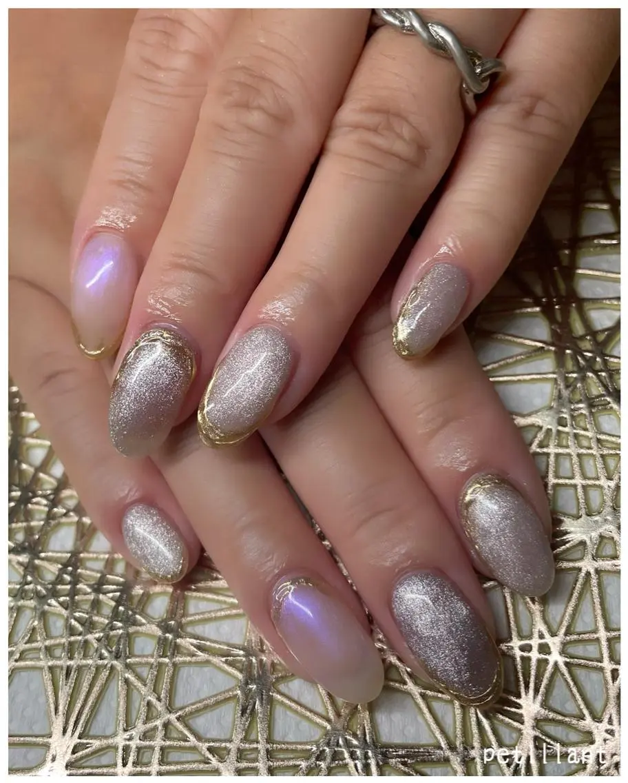 ネイル アートネイル フットネイル マグネットネイル 持ち込み nail salon petillantのネイルデザイン