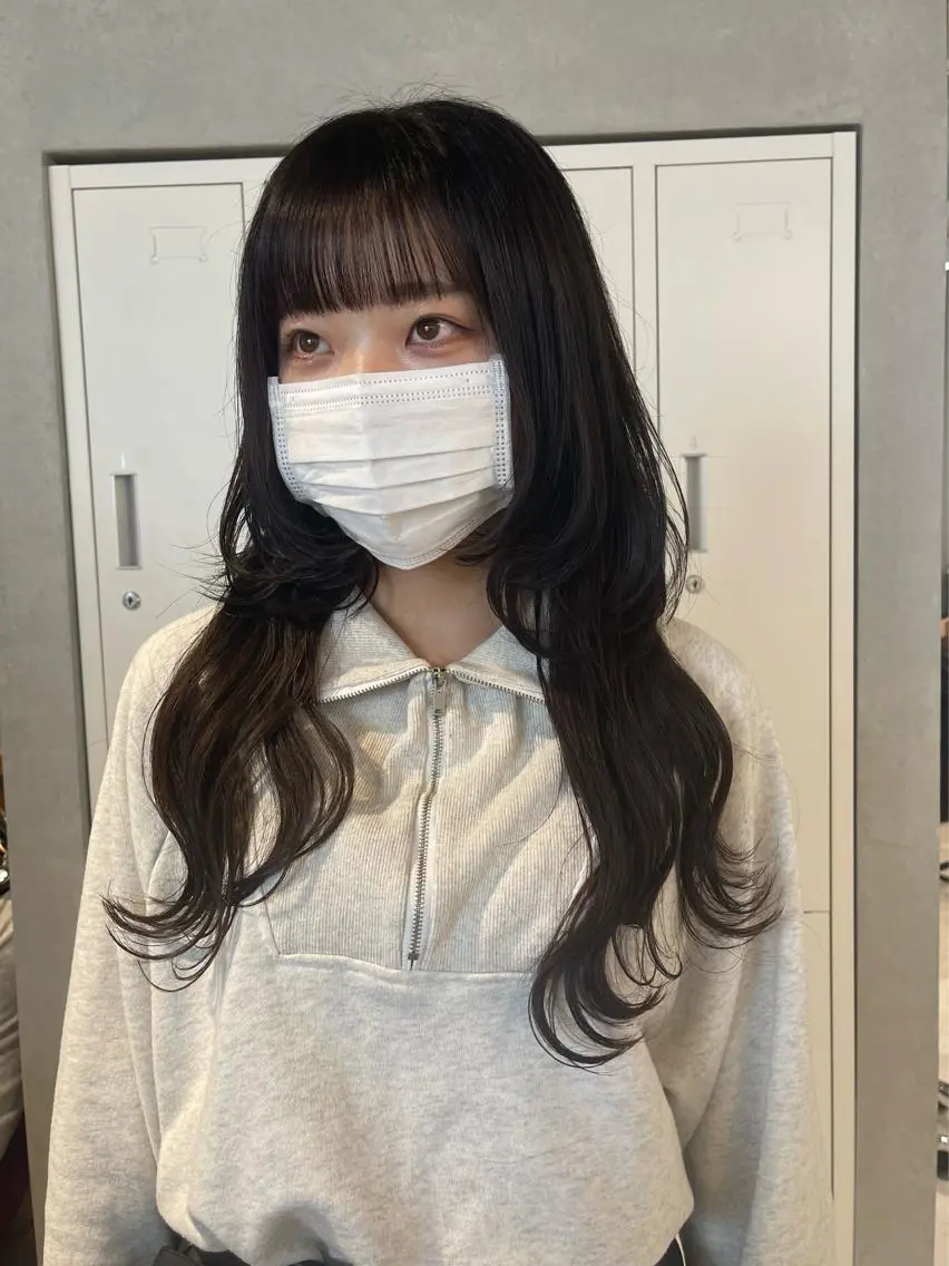 ロング カラー カット ヘアカラー トリートメント 店長 MANAMI /ブリーチ/骨格ボブのヘアスタイル