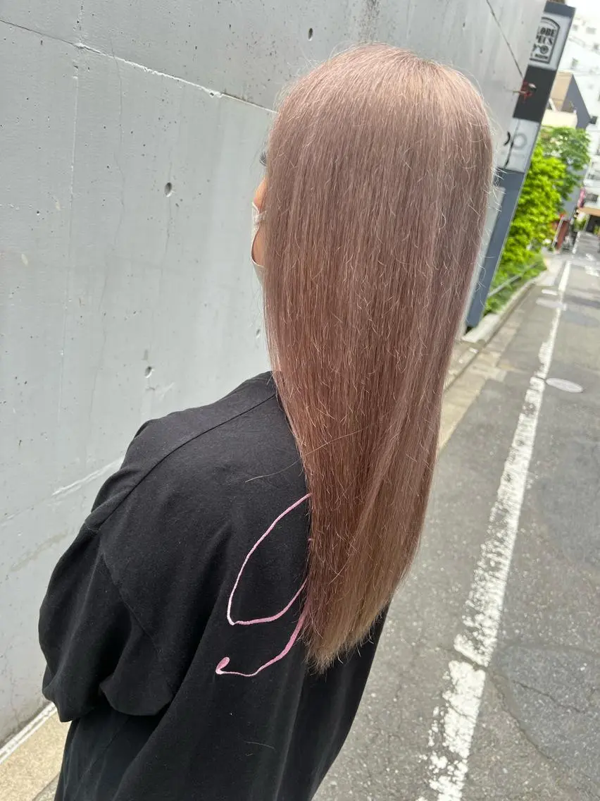 セミロング カラー ヘアアレンジ 🏝️ハイトーン× エクステ特化🏝️のヘアスタイル