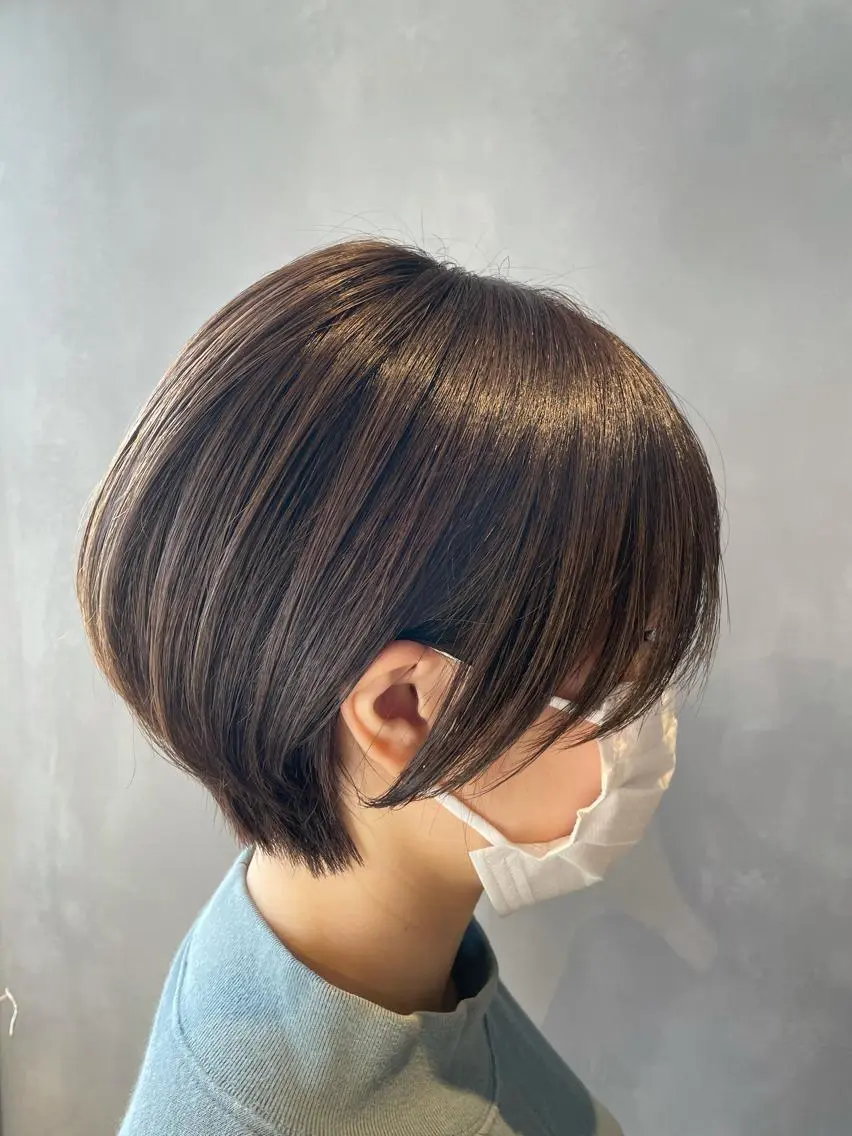 ショート ショートヘア カット 長谷川 沙紀のヘアスタイル