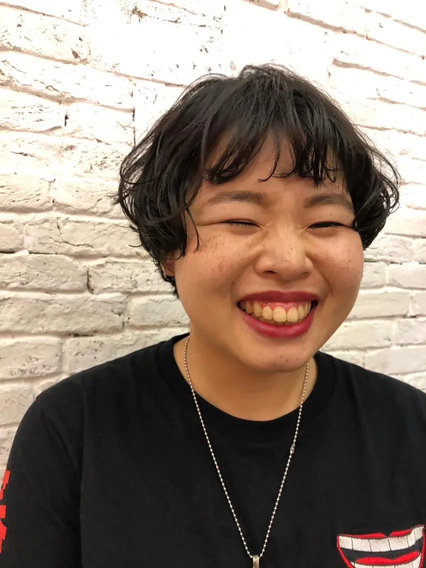 ショート パーマ eri kinjoのヘアスタイル
