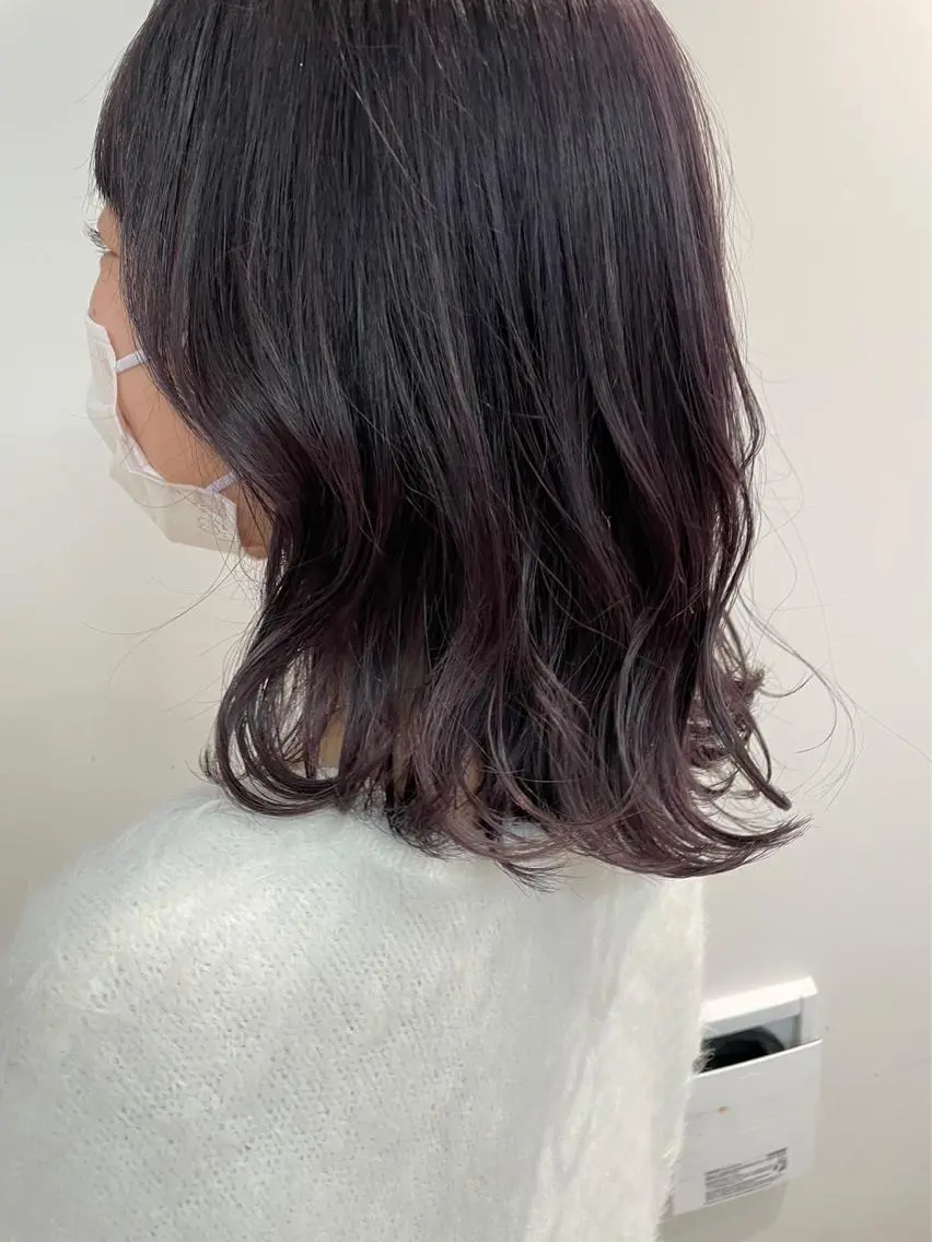 ミディアム ヘアカラー トリートメント あさかわ みほのヘアスタイル