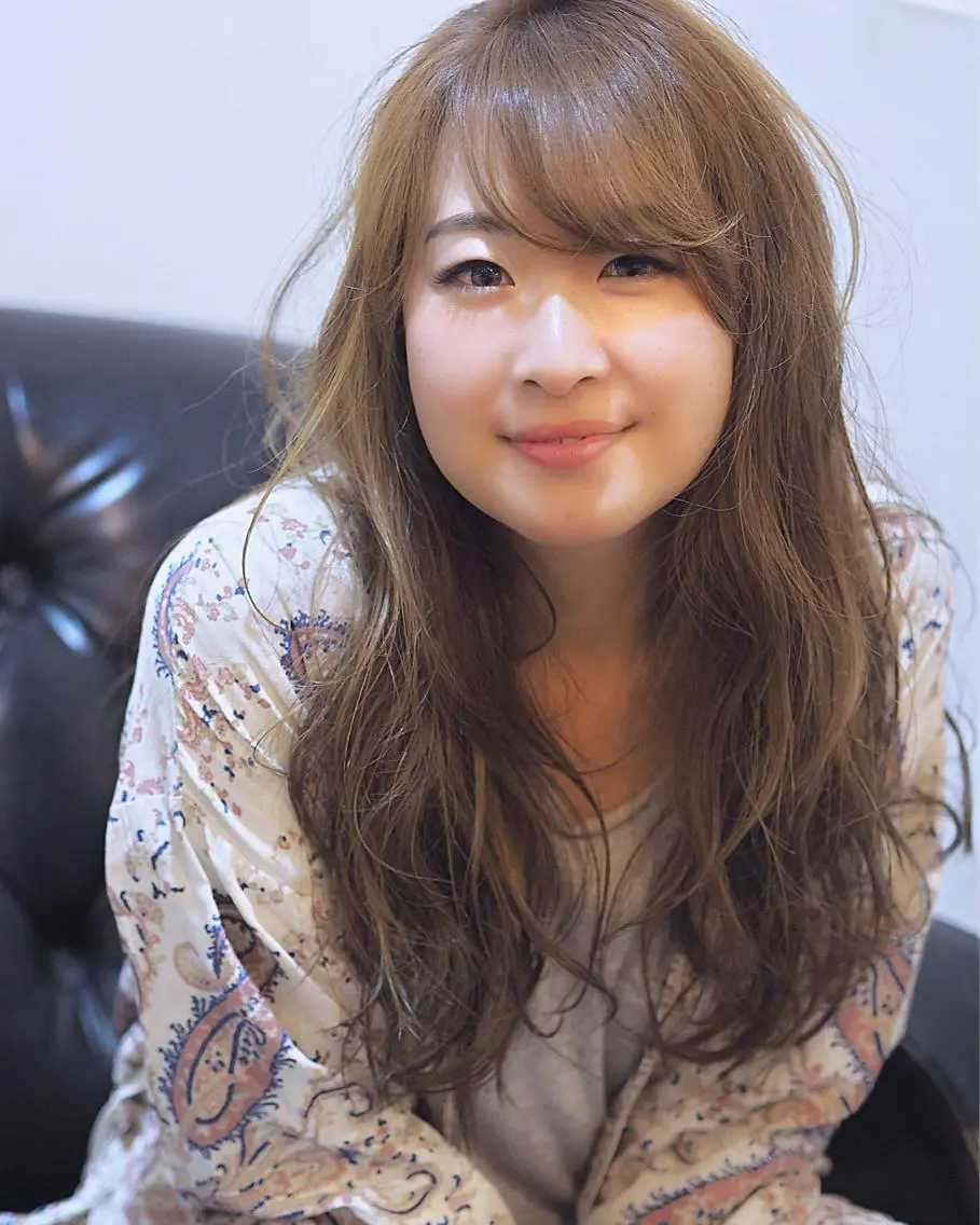 ロング ハイライト 坂本 直樹のヘアスタイル