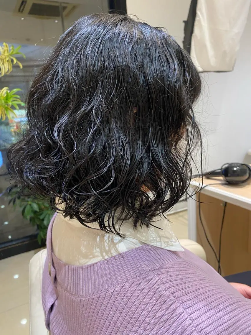 ミディアム パーマ 🩵波巻き/ツイスパ HARU💎のヘアスタイル