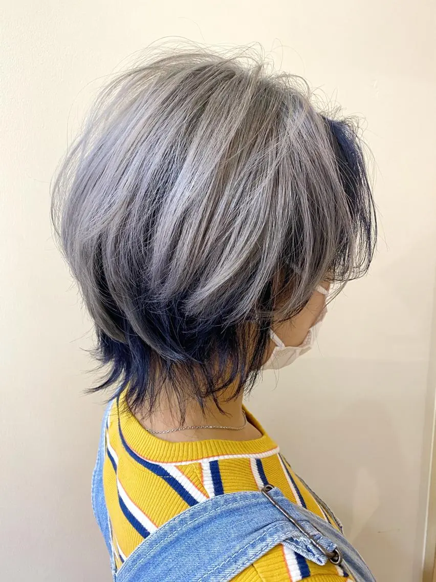 ショート カラー ヘアカラー トリートメント 服部 樹季のヘアスタイル