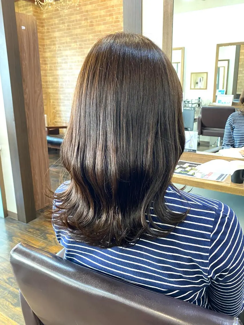 ミディアム カラー ヘアカラー トリートメント graphy池袋 東ヶ崎　凌のヘアスタイル