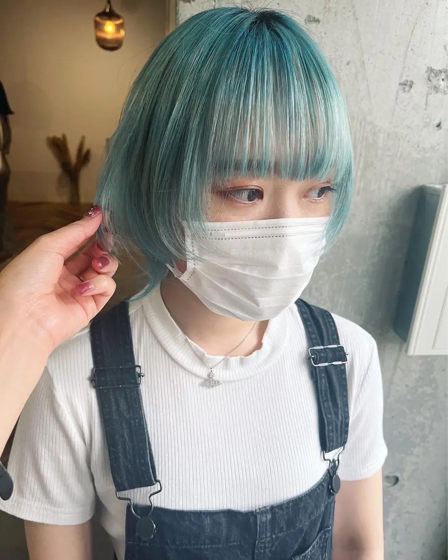 ショート カラー バレイヤージュ ブリーチ ケアブリーチ ハイライトカラー インナーカラー ヘアカラー トリートメント lani ブリーチ /ダブルカラーのヘアスタイル
