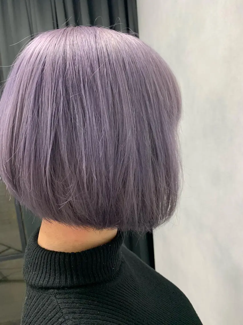 ショート カラー アッシュ ラベンダーカラー ラベンダーアッシュ LUXBE LUCEのヘアスタイル