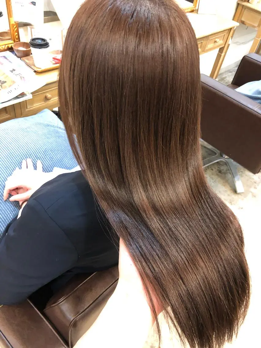 ロング 髪質改善、縮毛矯正 Core梅田茶屋町店のヘアスタイル