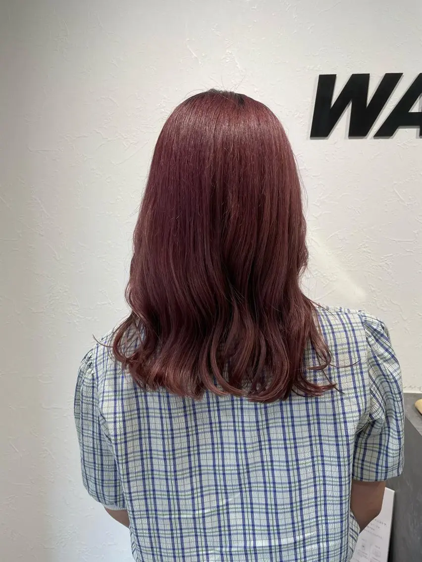 セミロング カラー ヘアカラー トリートメント shiho .のヘアスタイル