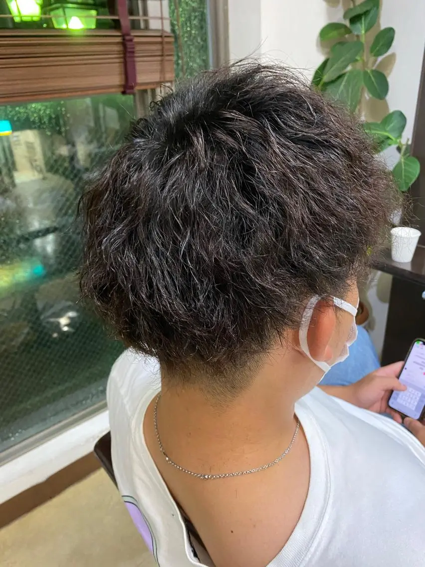 パーマ 杉山 莉香のヘアスタイル