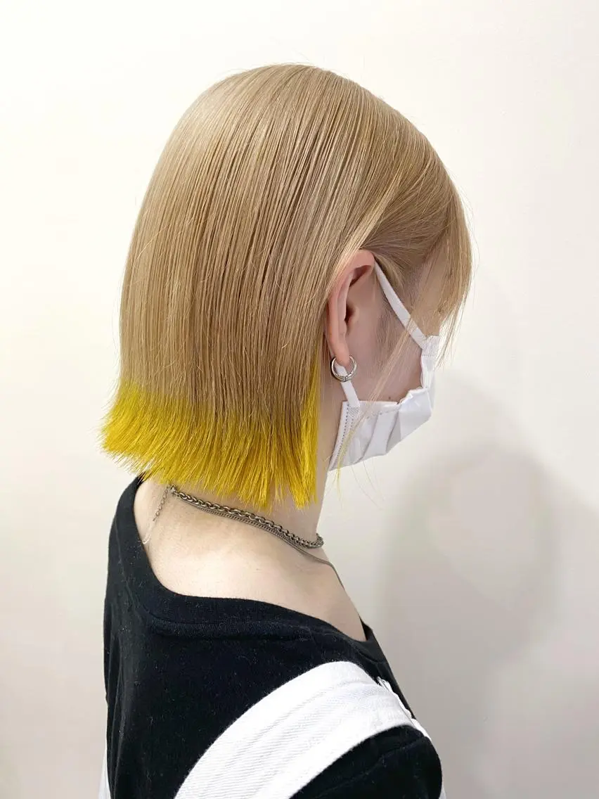 ショート カラー ヘアカラー トリートメント 服部 樹季のヘアスタイル
