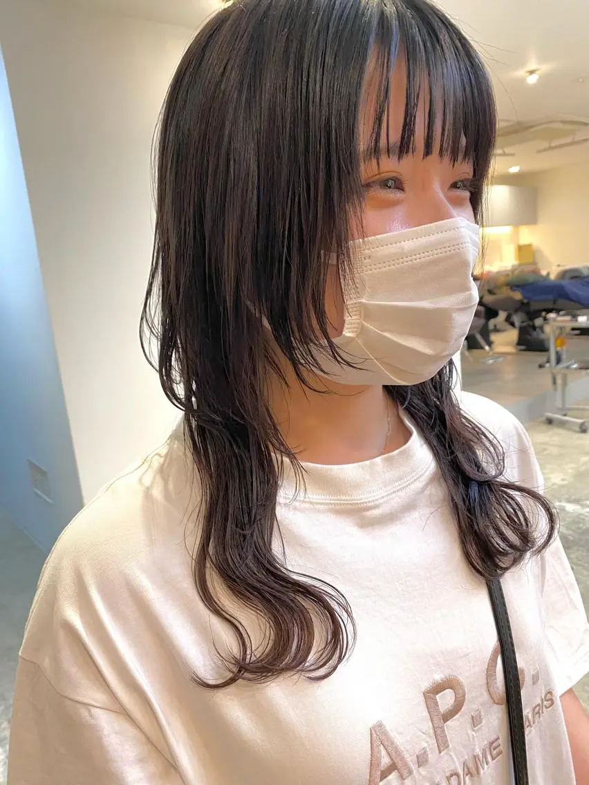 セミロング ウルフカット 武内 凌レイヤーカット🐺のヘアスタイル