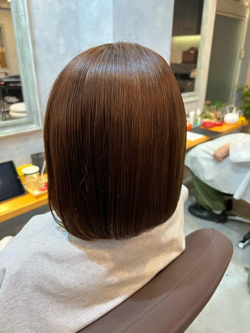 ミディアム カット 縮毛矯正 🍀艶髪縮毛矯正/ 風殿　滉太🍀のヘアスタイル