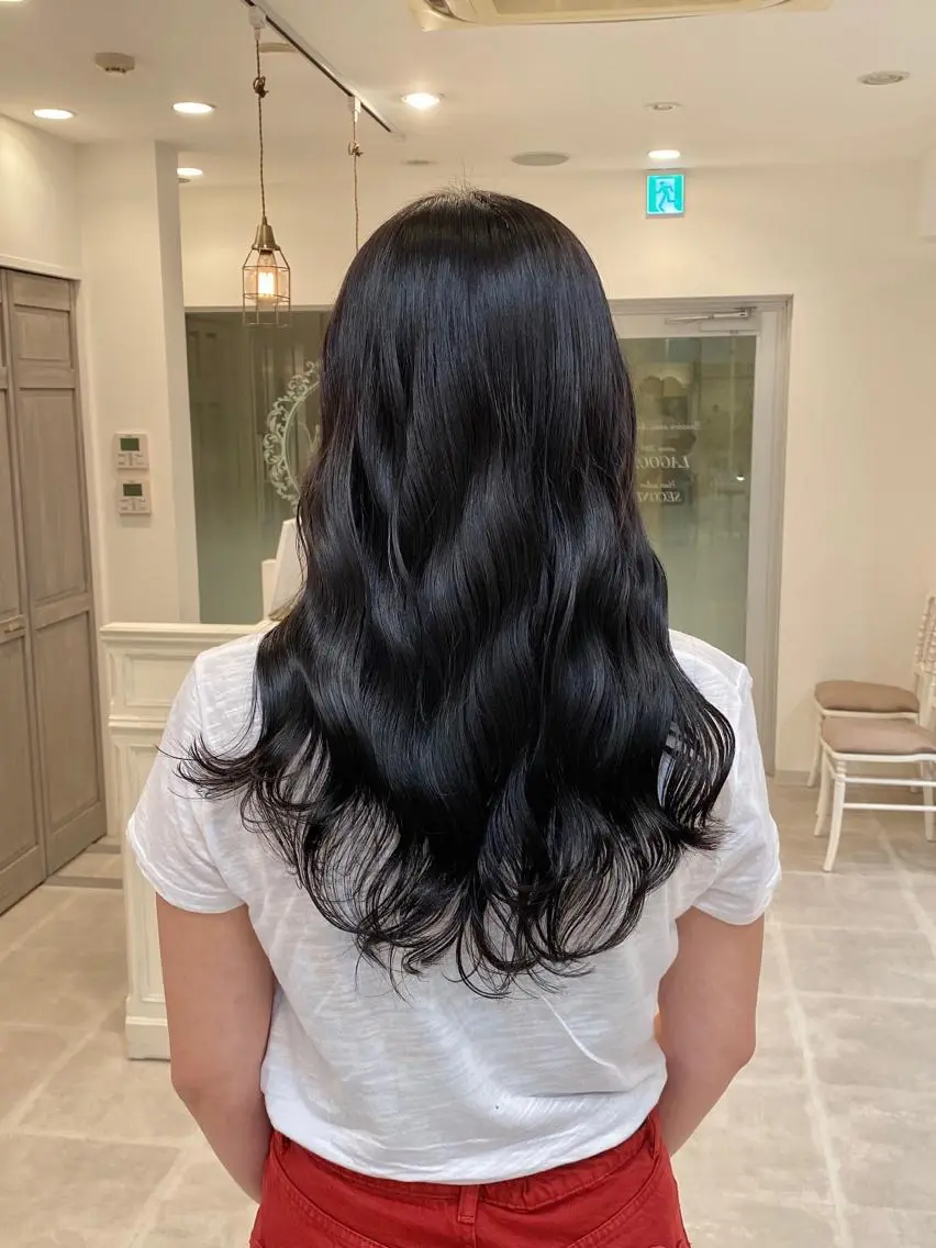 ロング カラー ブリーチ ケアブリーチ ダブルカラー グラデーションカラー ハイライトカラー カット ヘアカラー トリートメント ブリーチなし✨艶髪 カラー𓃲YAGIのヘアスタイル