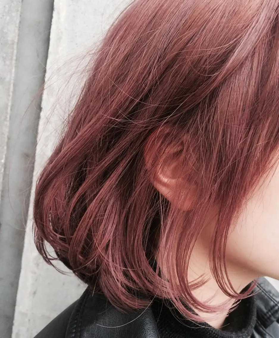 ショート カラー ピンクカラー 山口 悟のヘアスタイル