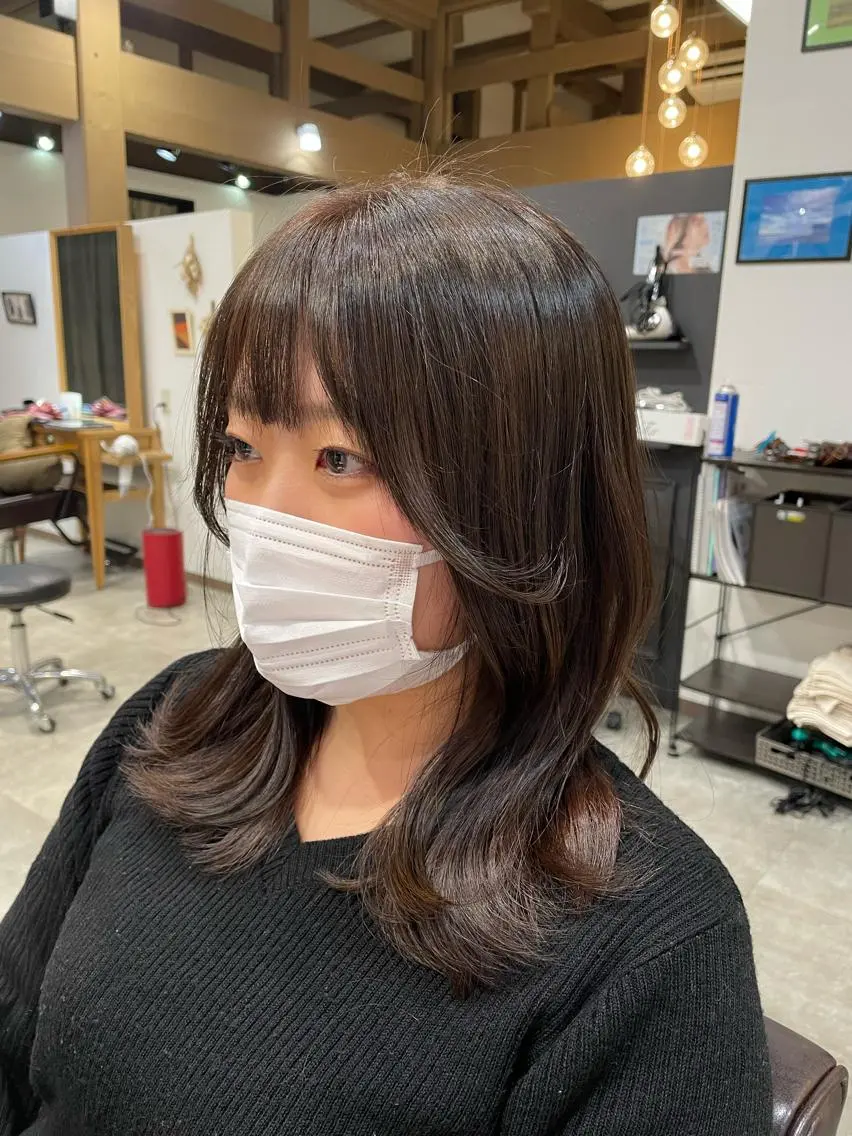 ミディアム 木村 真知子のヘアスタイル