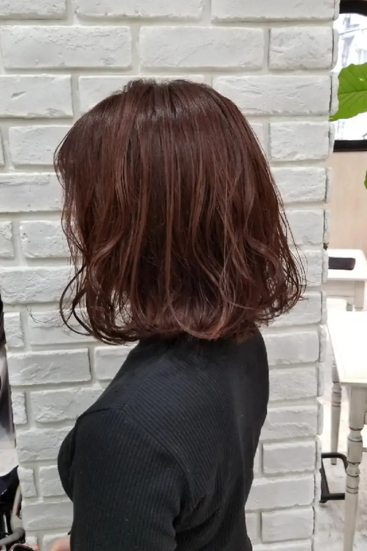 ミディアム カラー ベージュカラー ピンクカラー ピンクベージュ レイヤー×艶髪特化 代表 西村功平のヘアスタイル