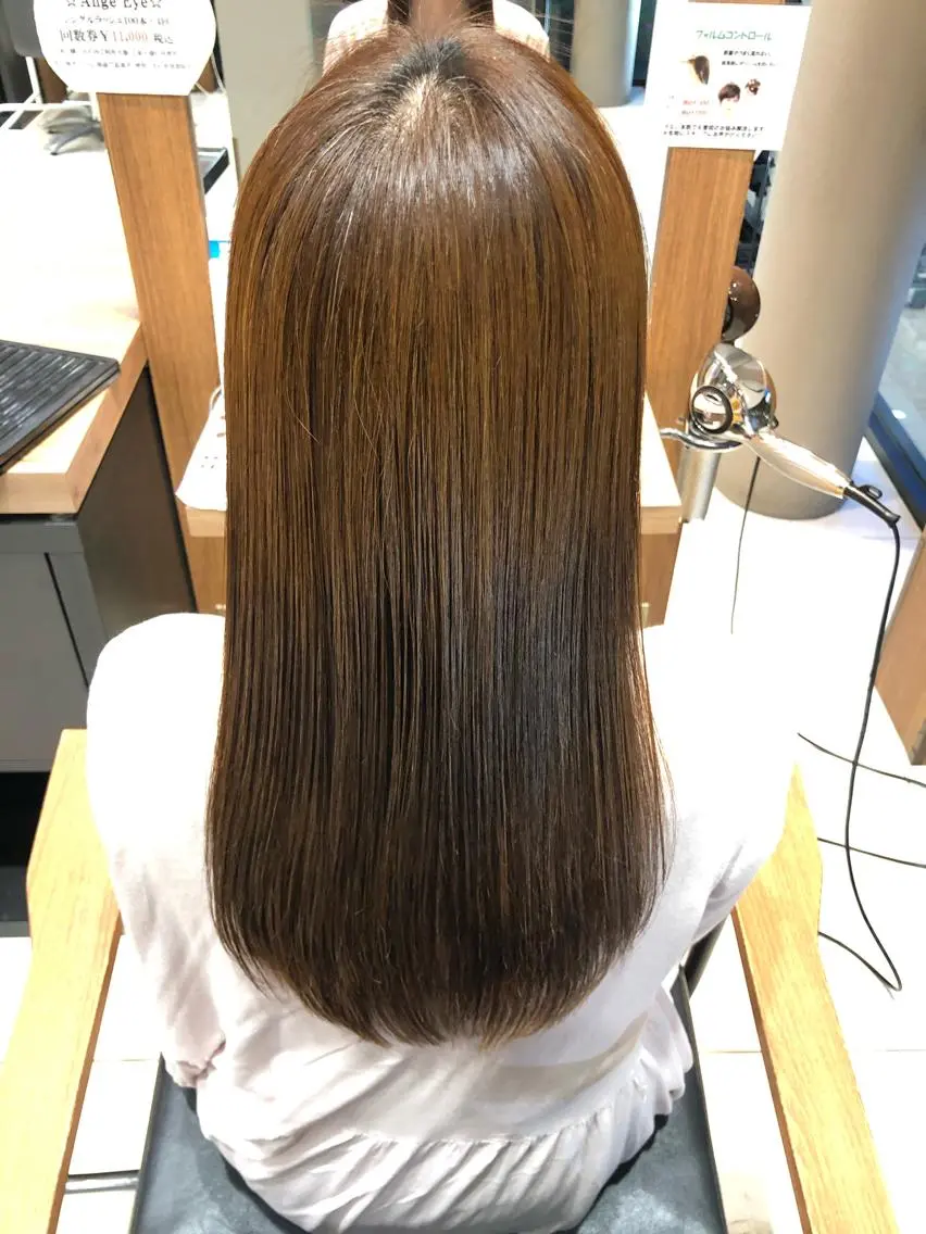 ロング パーマ くせ毛 髪質改善 縮毛矯正 トリートメント 酸性ストレート 縮毛矯正 トリートメント ディレクター ノナカのヘアスタイル