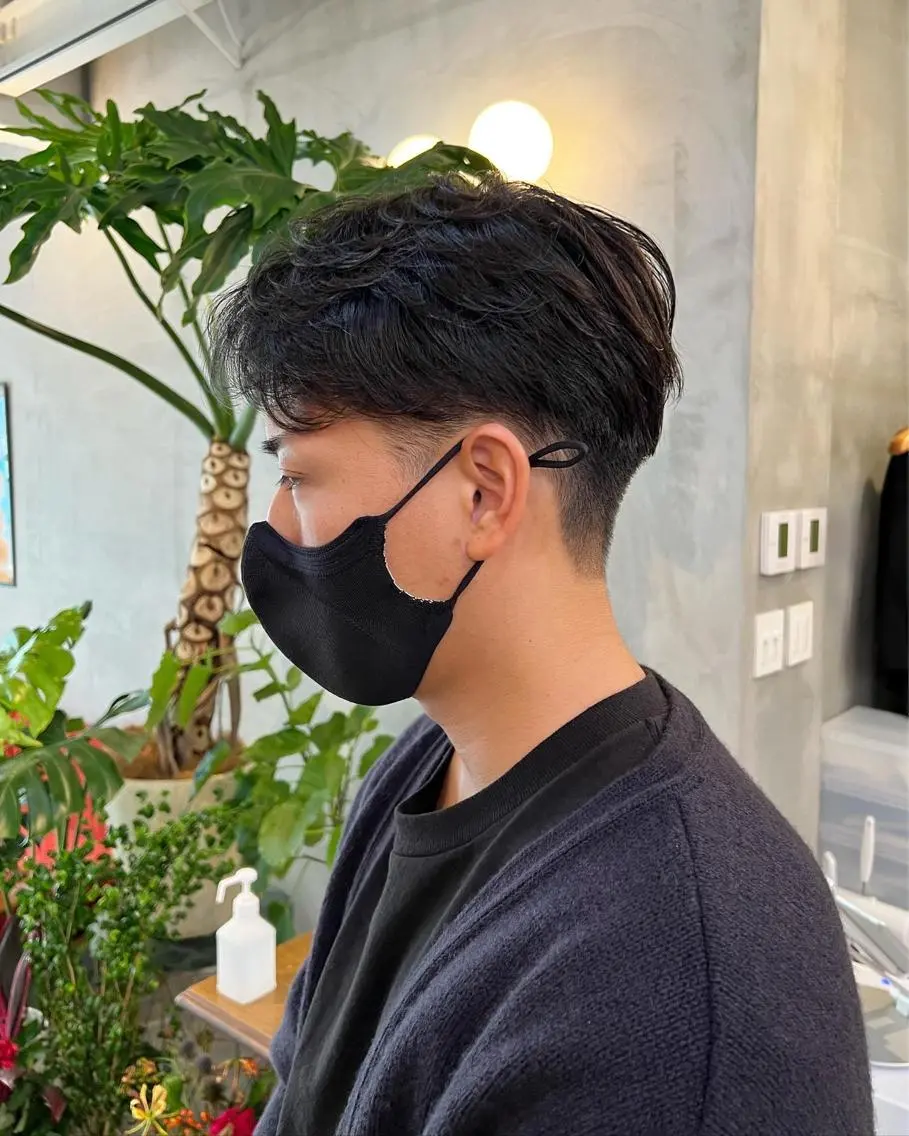 カラー パーマ メンズ カット パーマ スパイキーショート/ メンズヘア/hugeのヘアスタイル