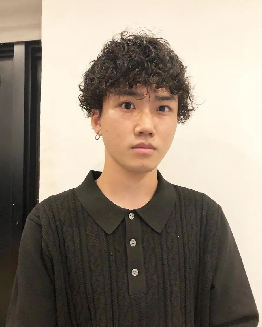 パーマ ヘアアレンジ メンズ カット パーマ トリートメント ヘアセット メンズ特化✂️栗原 侑也のヘアスタイル