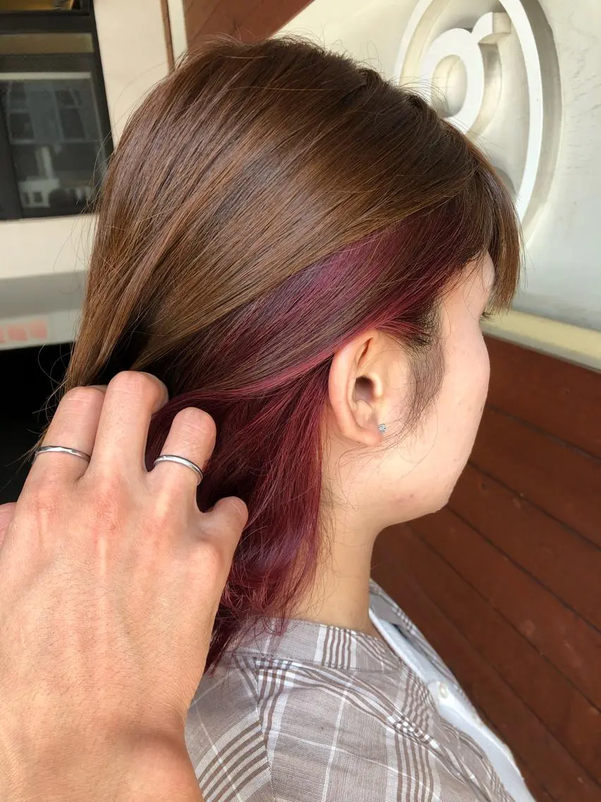 ミディアム ヘアカラー トリートメント 松本 剛成のヘアスタイル