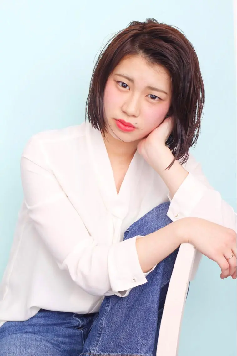 ショート アッシュ ボブ 中野 恵脩のヘアスタイル