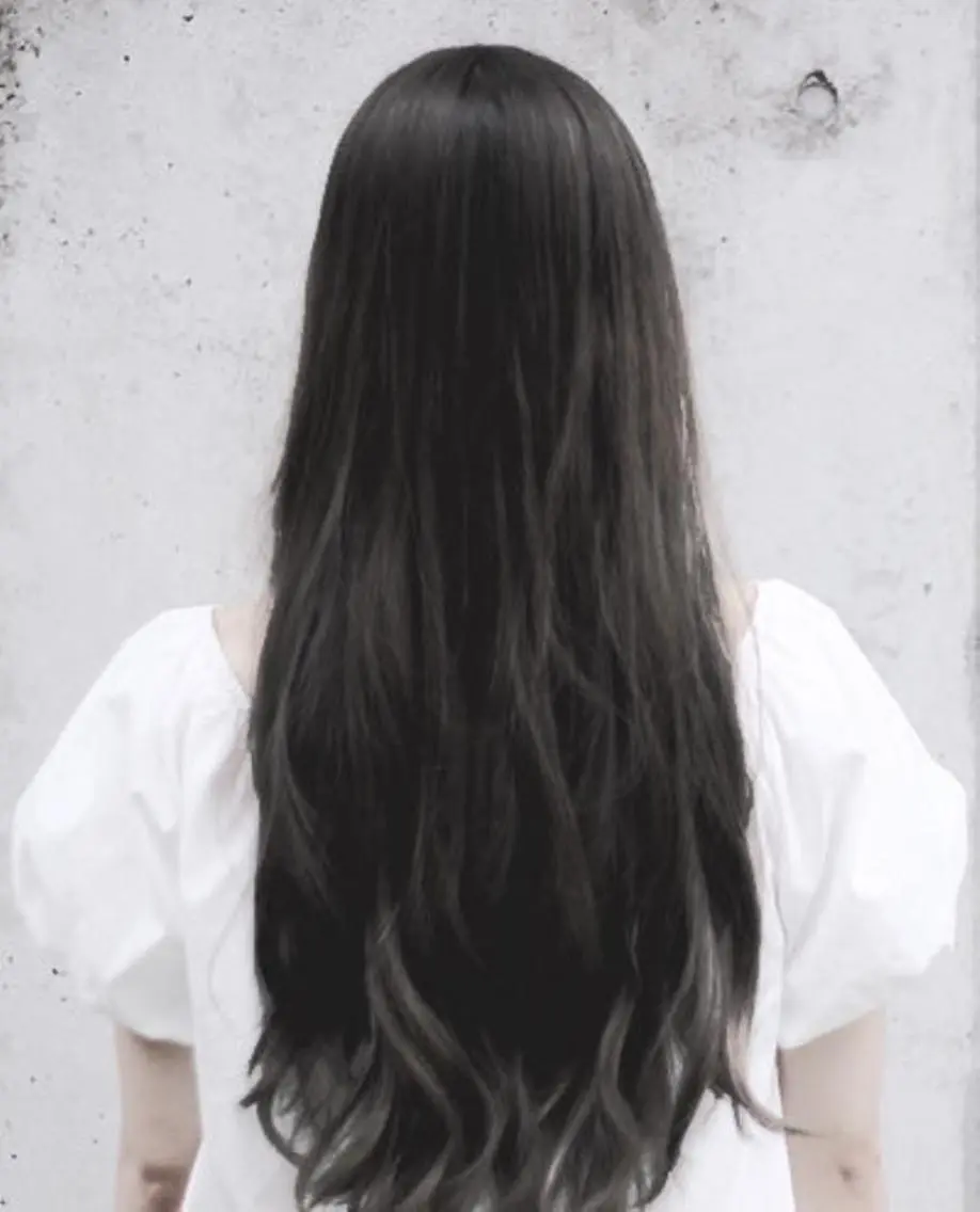 セミロング カラー パーマ ヘアアレンジ 大阪レミーエクステ チビ編み込みのヘアスタイル