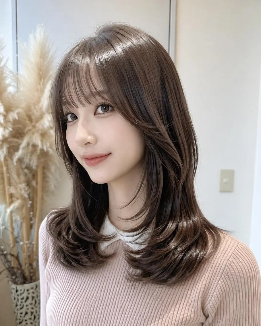 ロング レイヤーハイライト ブリーチJUNKIのヘアスタイル