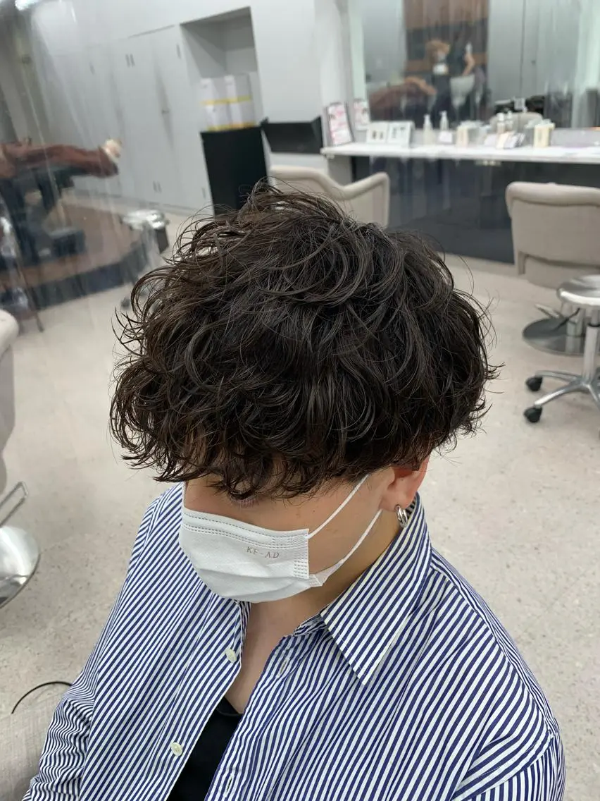 メンズ メンズパーマ 波巻きパーマ カット パーマ メンズ特化美容師/ 新井　洸太のヘアスタイル