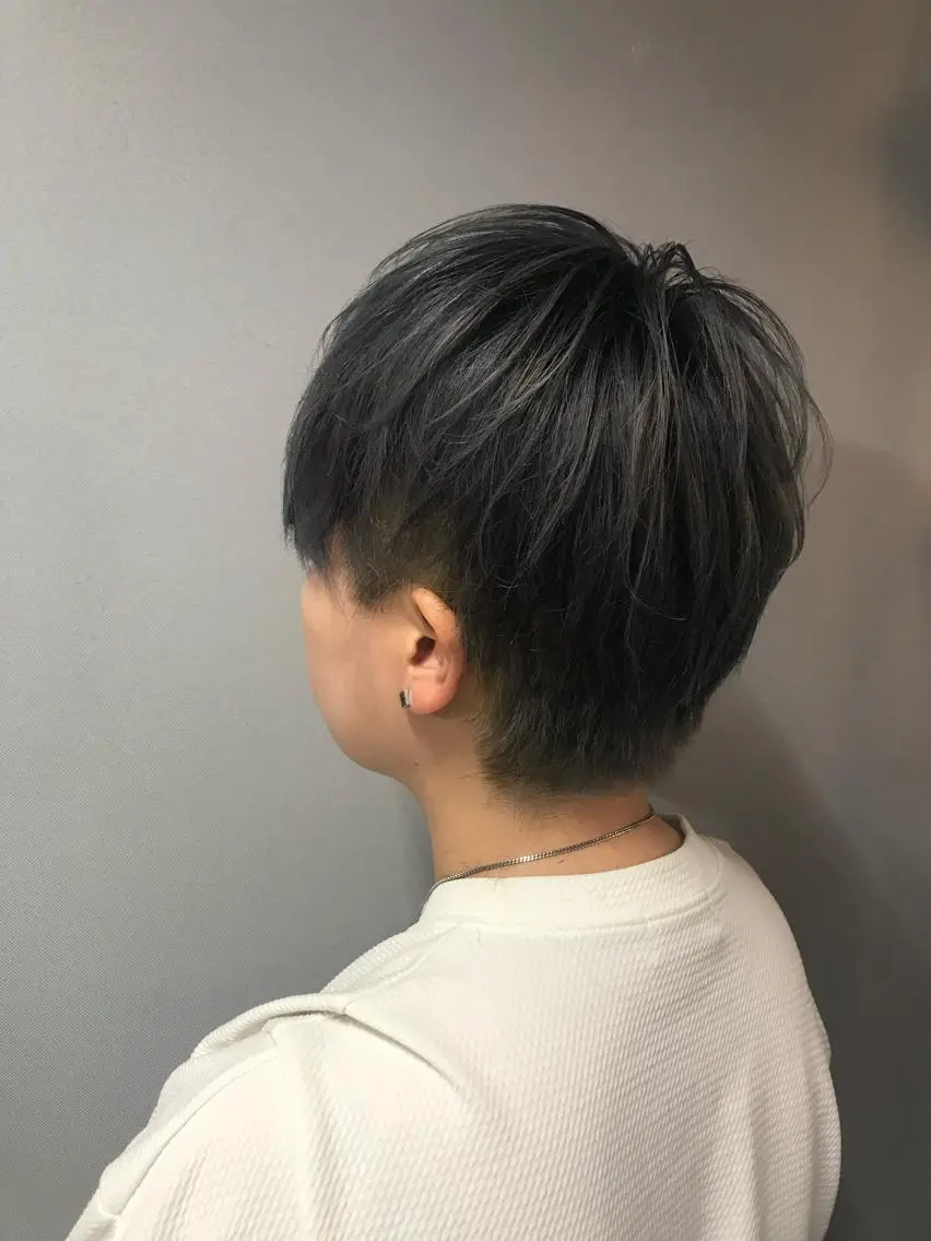 ショート カラー パーマ ヘアアレンジ メンズ キッズ ネイル マツエク・マツパ メンズバレイヤージュ メンズブリーチ メンズハイライト 学生（メンズ向け） アッシュ 溝部裕太Hair salon808代表のヘアスタイル