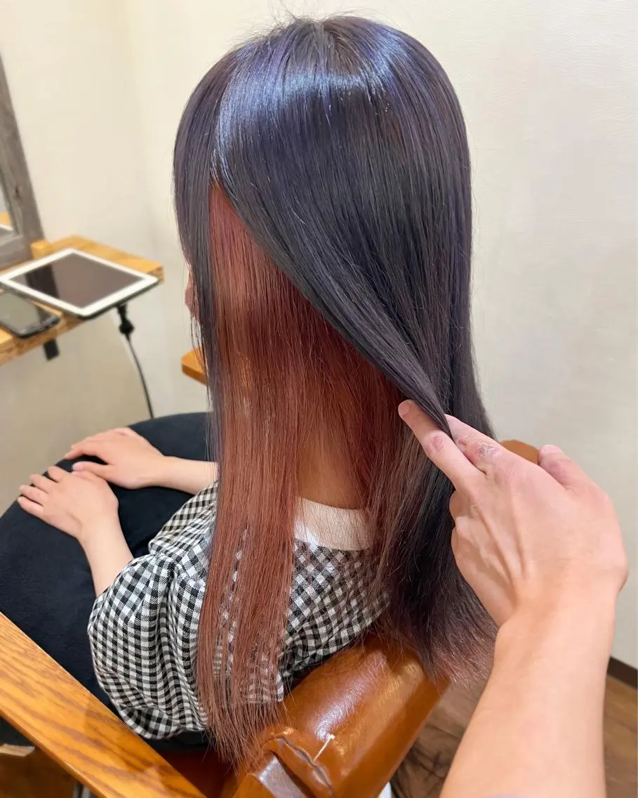 ロング ヘアカラー トリートメント インナーカラー🦔 🐾KEISUKEのヘアスタイル