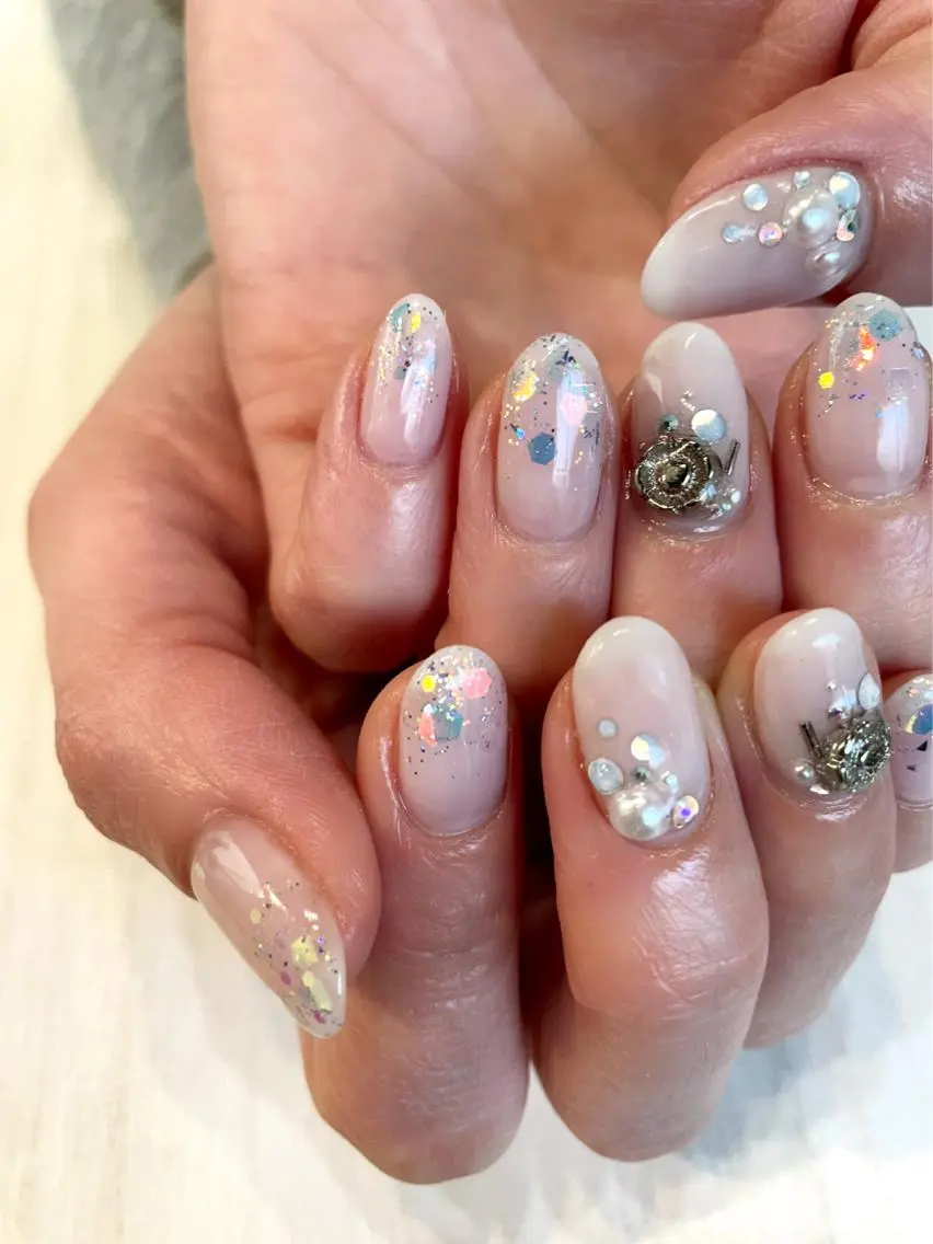 ネイル オーロラネイル ハンドネイル spell nailのネイルデザイン