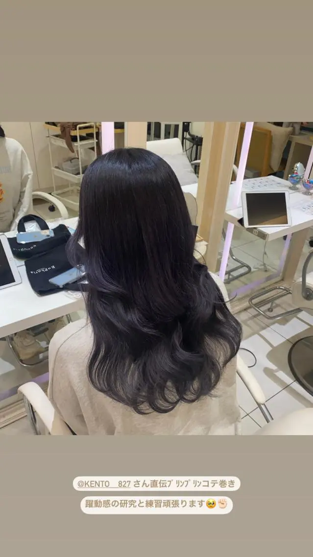 セミロング カラー ブリーチ カット ヘアカラー mako︴ Euphoriaのヘアスタイル