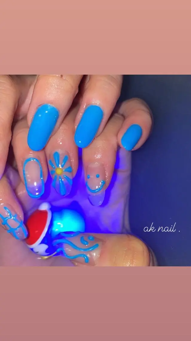 ネイル 夏ネイル ハンドネイル ak nail .のネイルデザイン