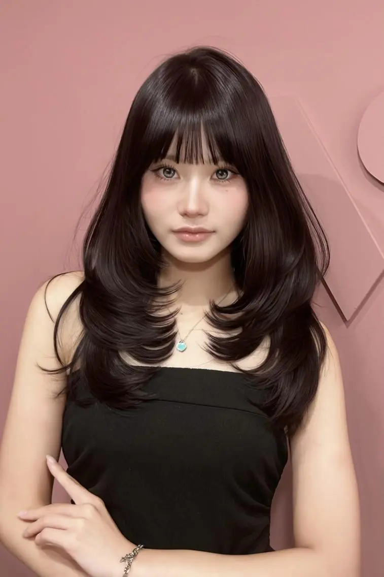 セミロング カラー ベージュカラー ブリーチ ブルーカラー ブルージュ 透明感カラー カット ヘアカラー トリートメント 表参道/ワンホンヘア SAAYA🖤のヘアスタイル