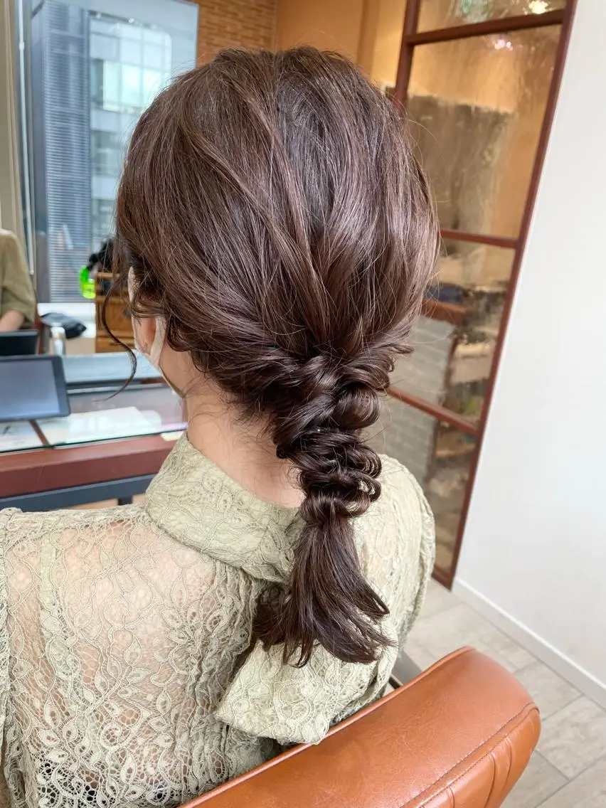 ミディアム カラー ヘアセット 🦖鶴岡 香純🦖のヘアスタイル