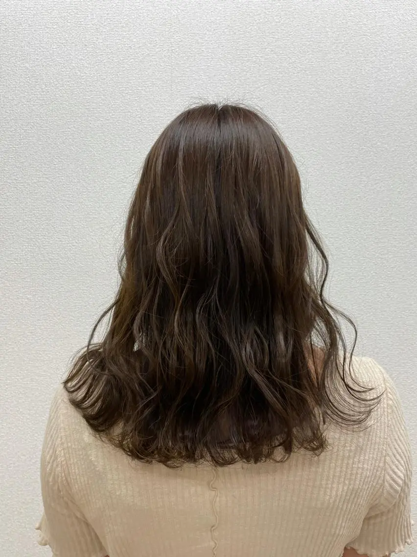 ミディアム カラー もりたみかこ 美容師お休み中のヘアスタイル