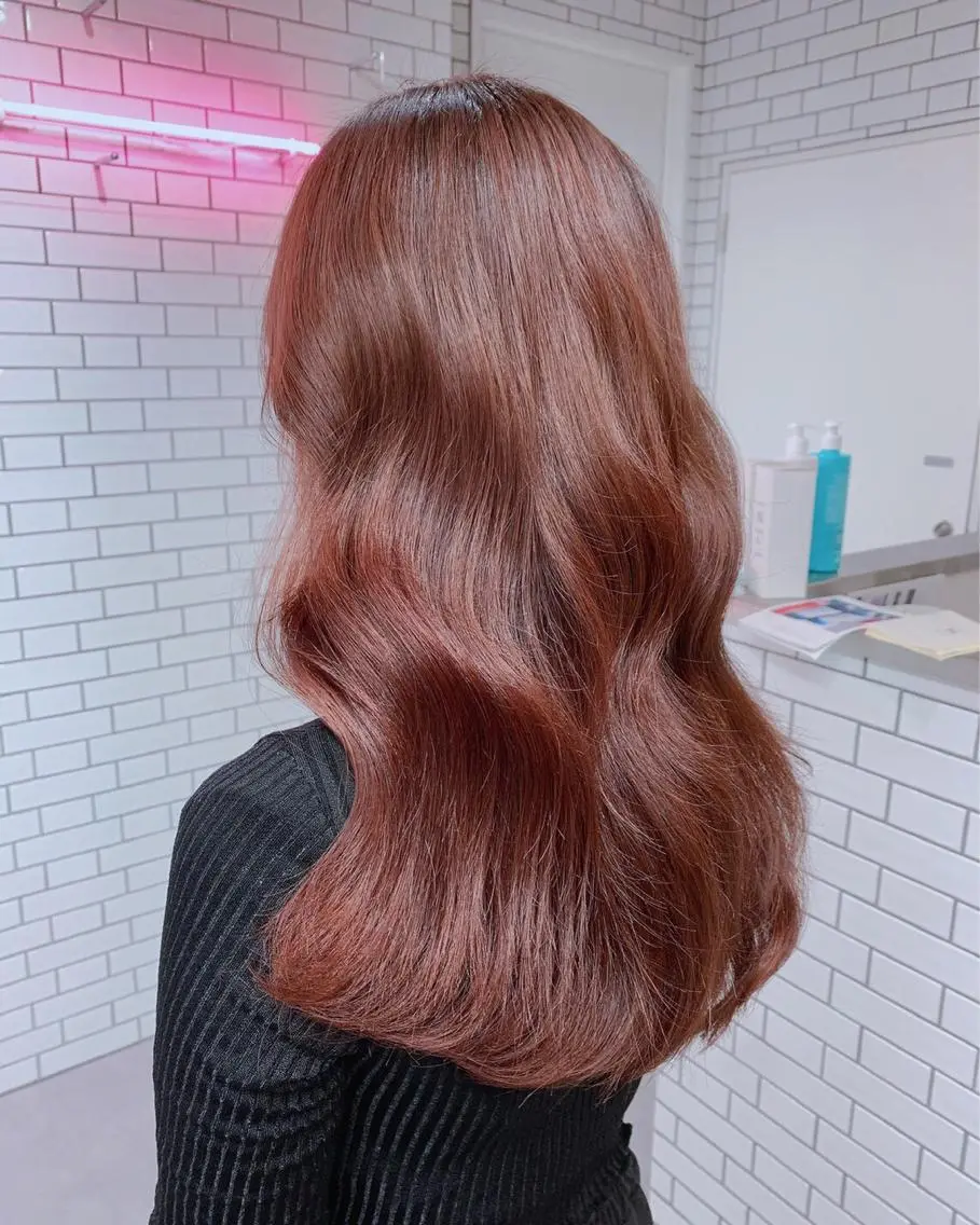ロング カラー ヘアアレンジ Zina 渋谷のヘアスタイル