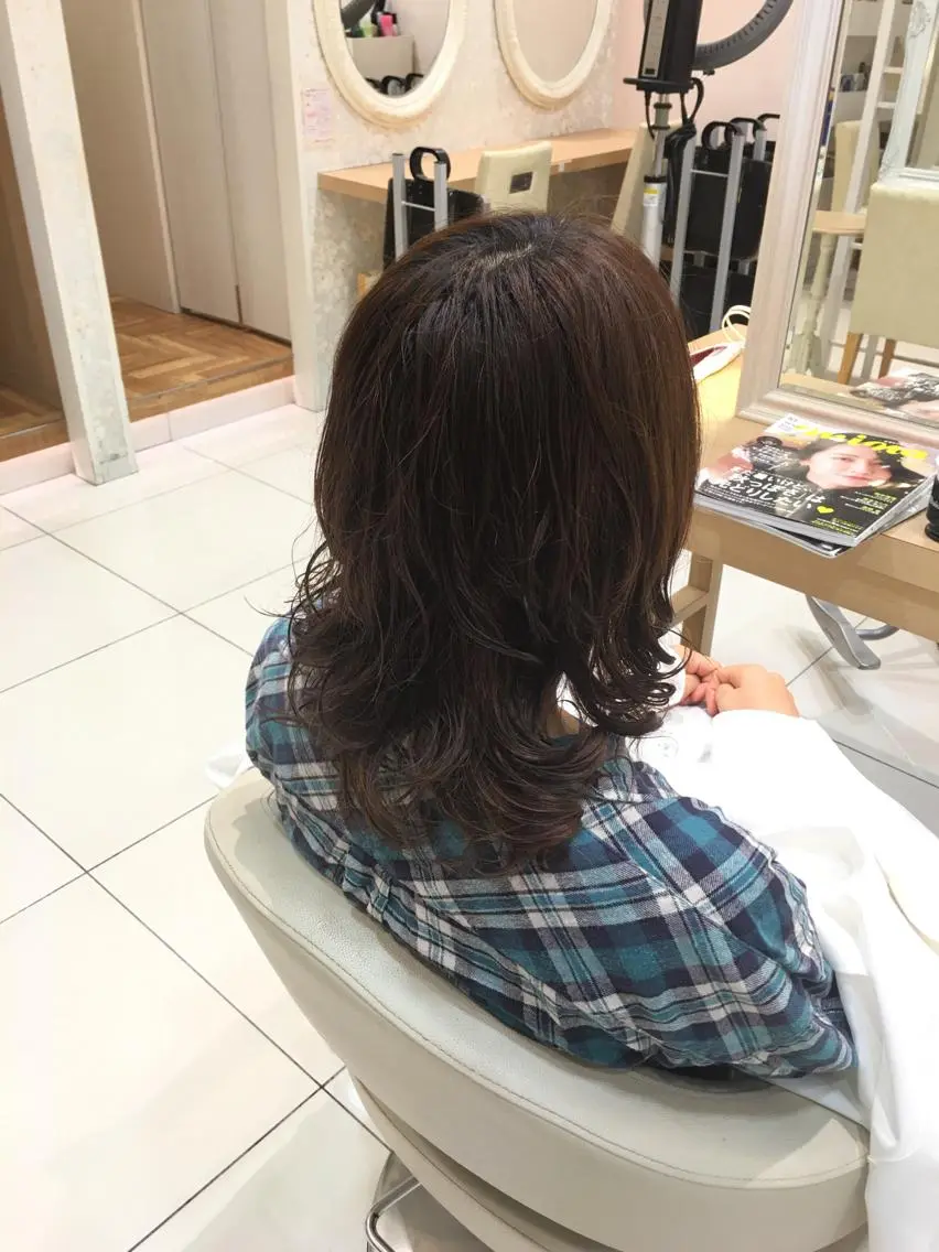パーマ デジタルパーマ 小田原NO1 美容師 飯田飛翔のヘアスタイル